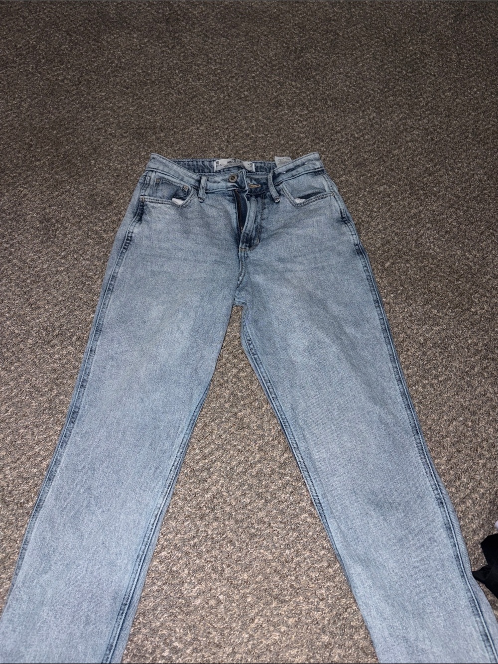 Hollister Light Blue Straight-Leg Women's Jeans